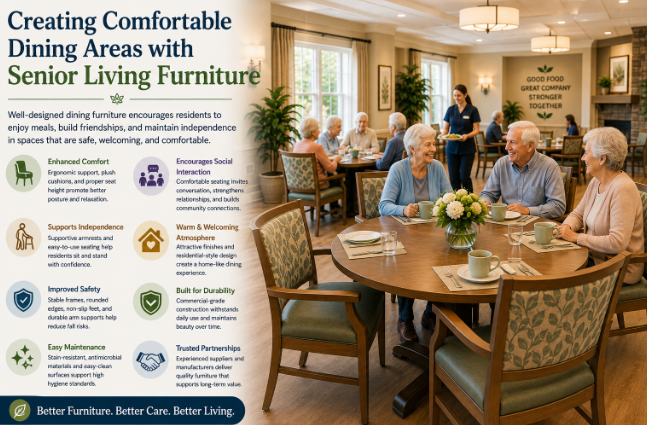 Creating Comfortable Dining Areas with Senior Living Furniture